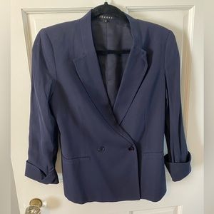 Theory blazer, size 8 navy